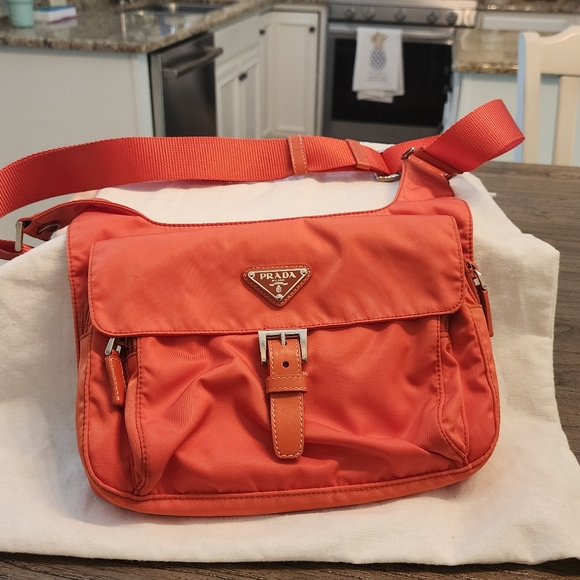 Prada Authentic Vela Sport Shoulder Bag - Picture 1 of 12